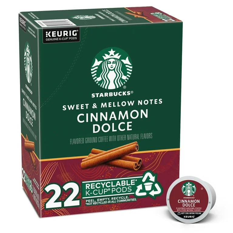 Starbucks, Cinnamon Dolce Medium Roast K-Cup Coffee Pods, 22 Count - Walmart.com | Walmart (US)