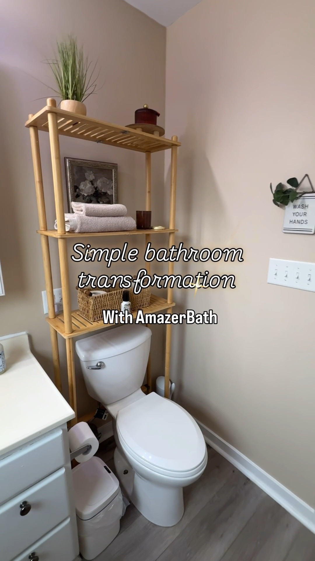 The simplest transformation that makes the biggest difference! Perfect bathroom storage!
#amazonfinds #amazonstorage 

#LTKHome