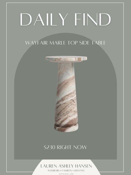We have this stunning marble side table in our primary right now, and it’s constantly sold out. I found it in stock at Wayfair and a great price too! 

#LTKStyleTip #LTKHome
