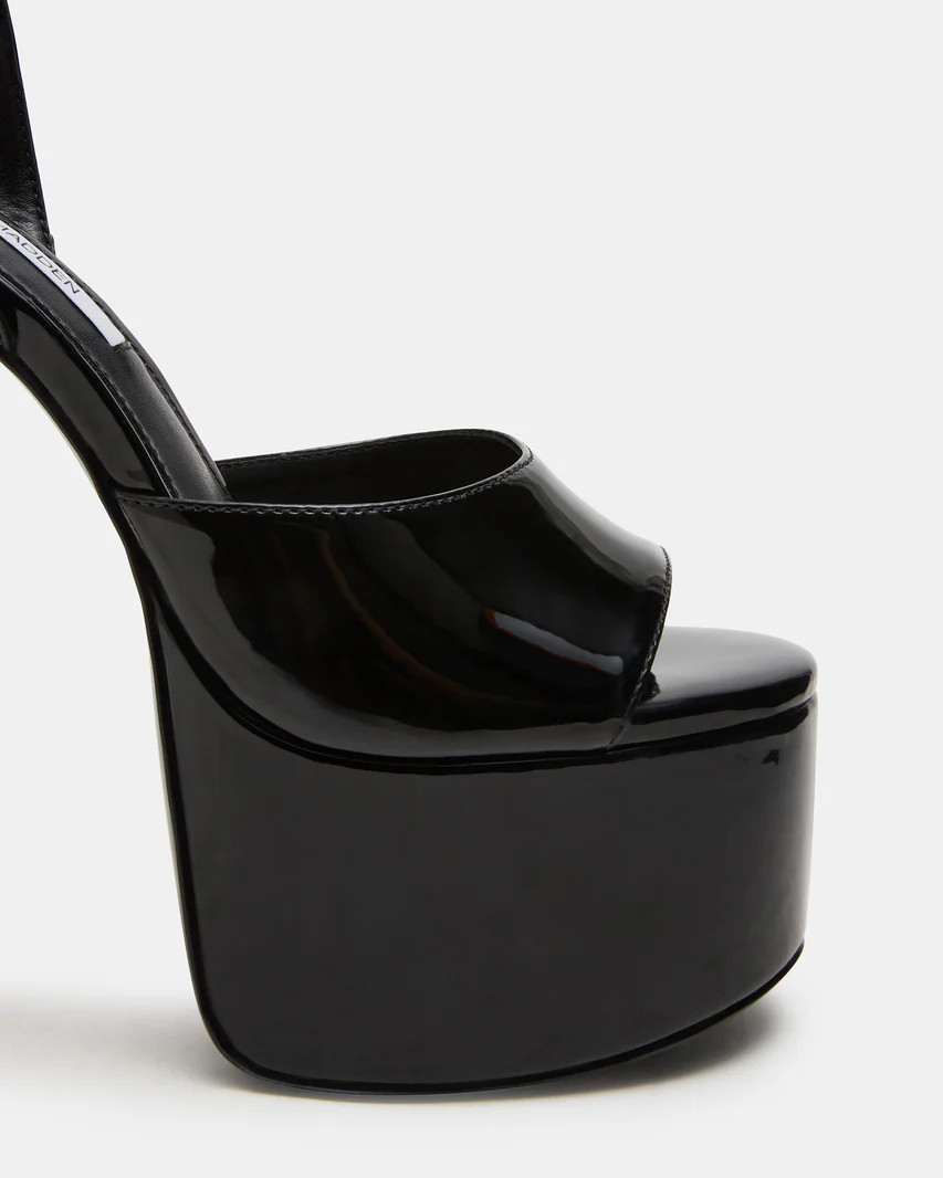 OLYSSIA Black Platform Stiletto Ankle Strap Women's Heel | Steve Madden (US)