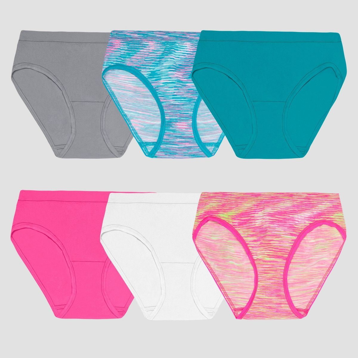 Fruit of the Loom Girls' 6pk Seamless Hipster - Colors May Vary | Target