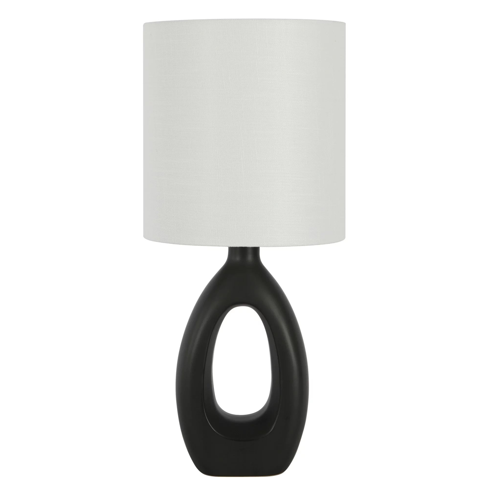 Home Decor Collection Table Lamp, Black Ceramic | Walmart (US)