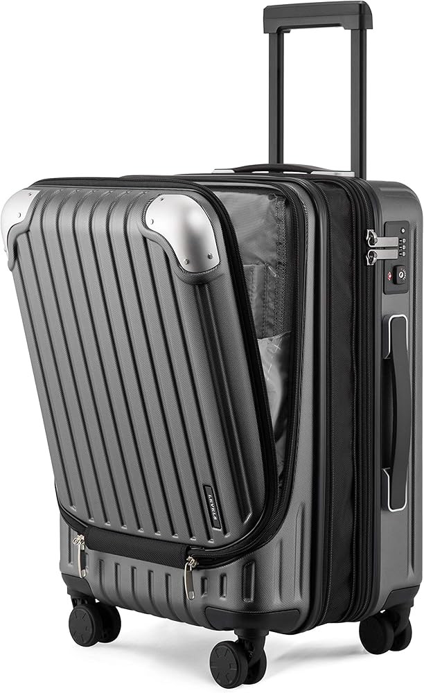 LEVEL8 Grace Carry on Luggage, 20 Inch Expandable Hard Shell Suitcase with Wheels, Abs+Pc Harshel... | Amazon (US)