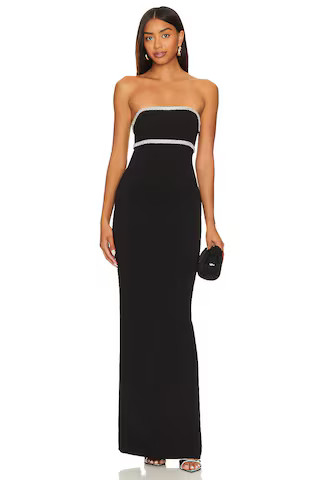 Lovers and Friends x Rachel Cosette Gown in Black from Revolve.com | Revolve Clothing (Global)