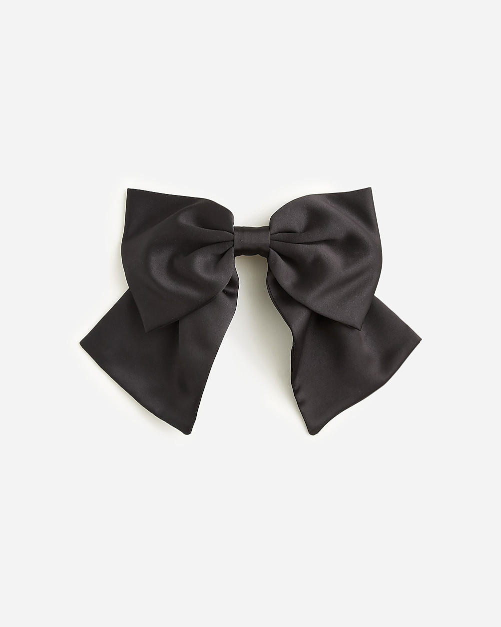 Oversized satin bow hair clip | J. Crew US