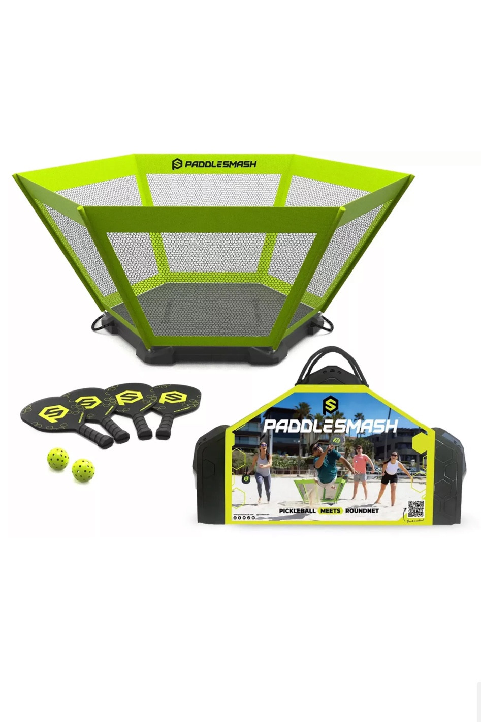 Paddle smash game! Such a fun game. 
A mix of pickle ball and spike all 