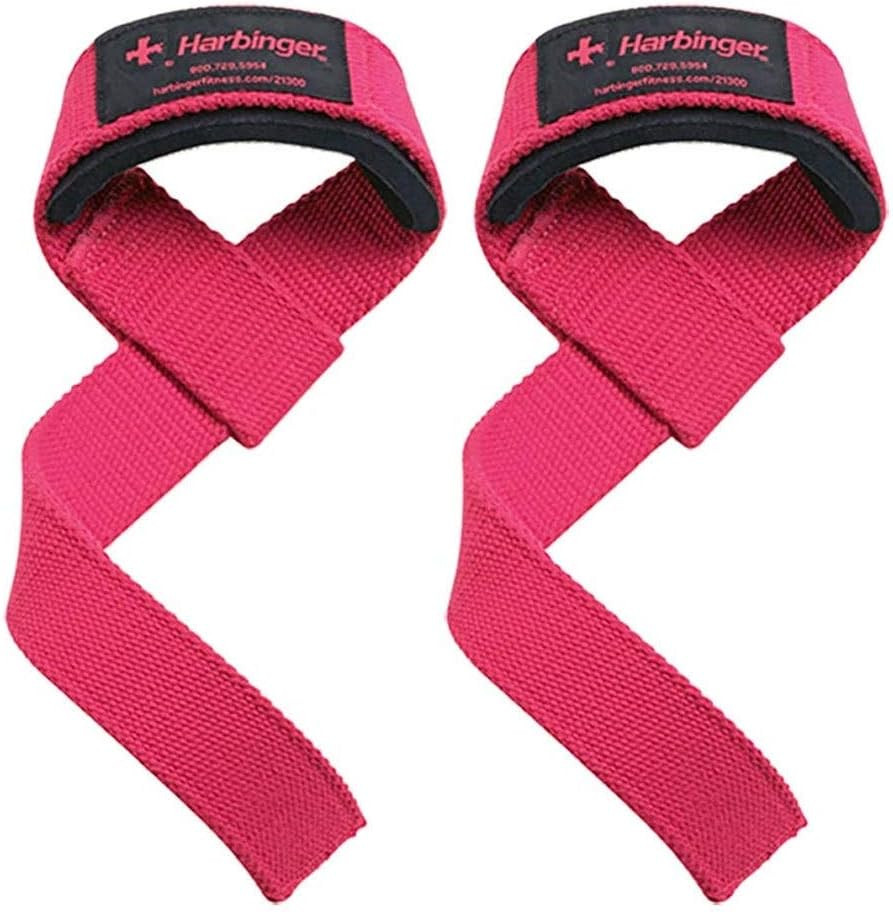 Harbinger Padded Cotton Lift Straps - Soft, Supportive Neotek Wrist Pads - 21.5" Length, 1.5" Wid... | Amazon (US)