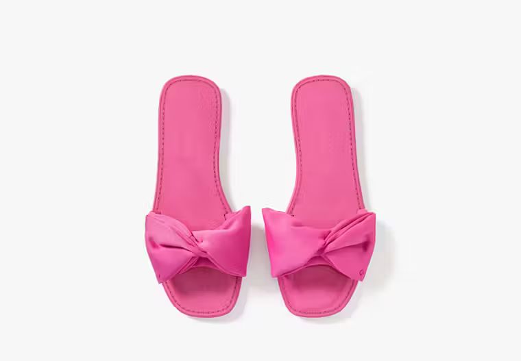 Bikini Bow Slide Sandals | Kate Spade (US)