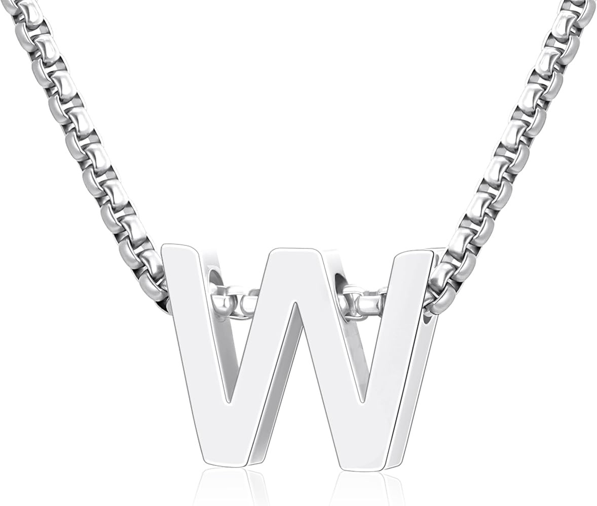 Graduation Gift for Him- Initial A-Z Letter Necklace Gifts for Boys Men, Stainless Steel Letter P... | Amazon (US)