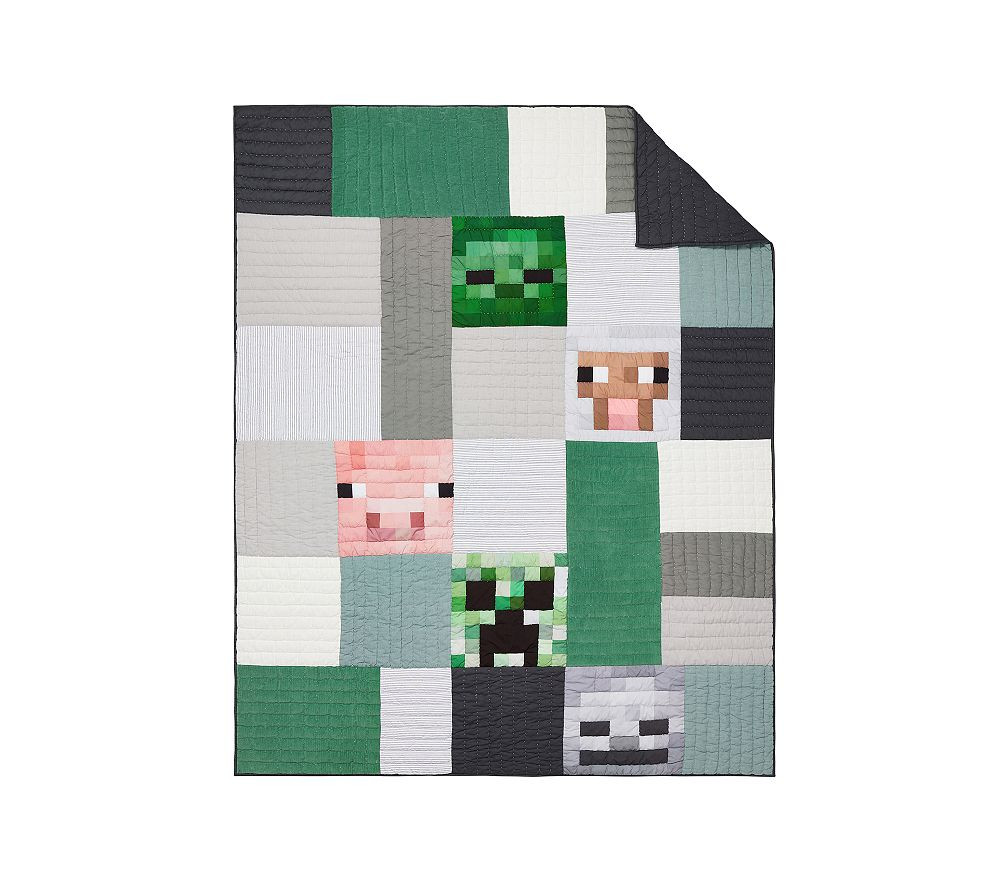 Minecraft™ Patchwork Quilt & Shams | Pottery Barn Kids
