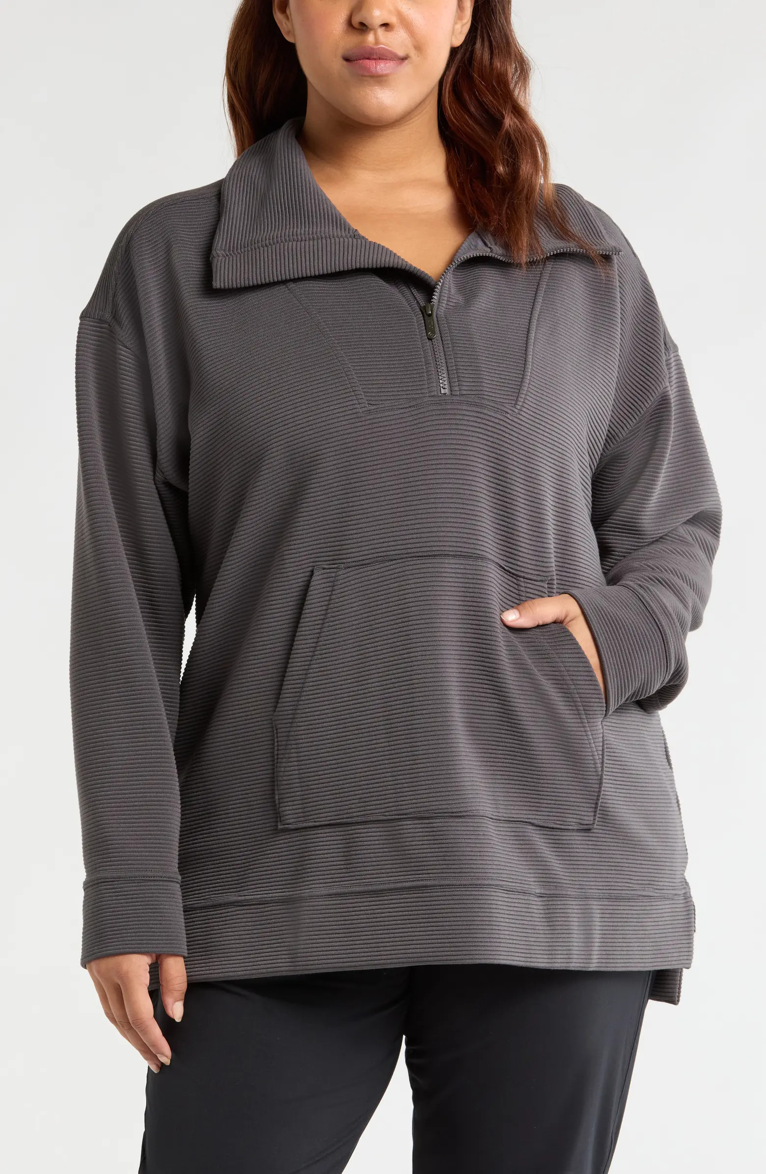 Cozy Ottoman Rib Half Zip Pullover | Nordstrom