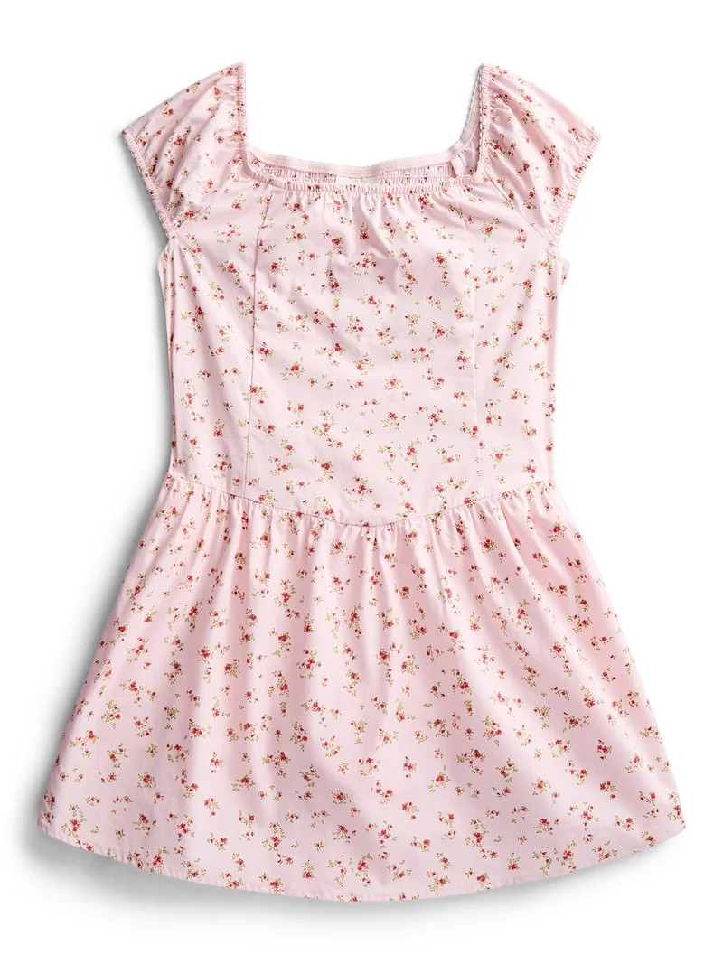 Weekend Academy Girls Cotton Corset Dress, Sizes 4-18 | Walmart (US)