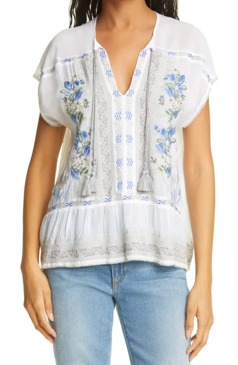 Noah Embroidered Peasant Top | Nordstrom | Nordstrom