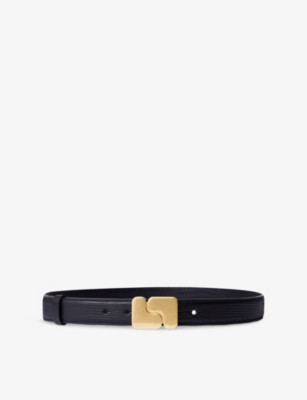 Ninon Lizard-Embossed Leather Belt | Selfridges