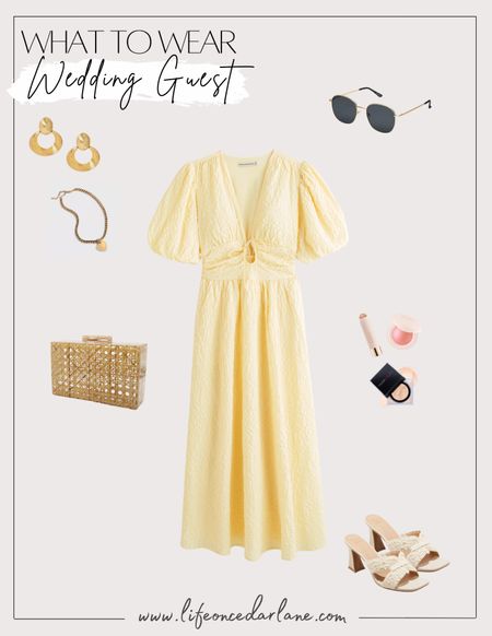 Wedding Guest Look- loving this gorgeous dress from Abercrombie and comes in several colors too + on sale! Great for a wedding, a bridal or baby shower, the perfect summer dress!

#summeroutfit #familypictures

#LTKWedding #LTKSaleAlert #LTKFindsUnder100