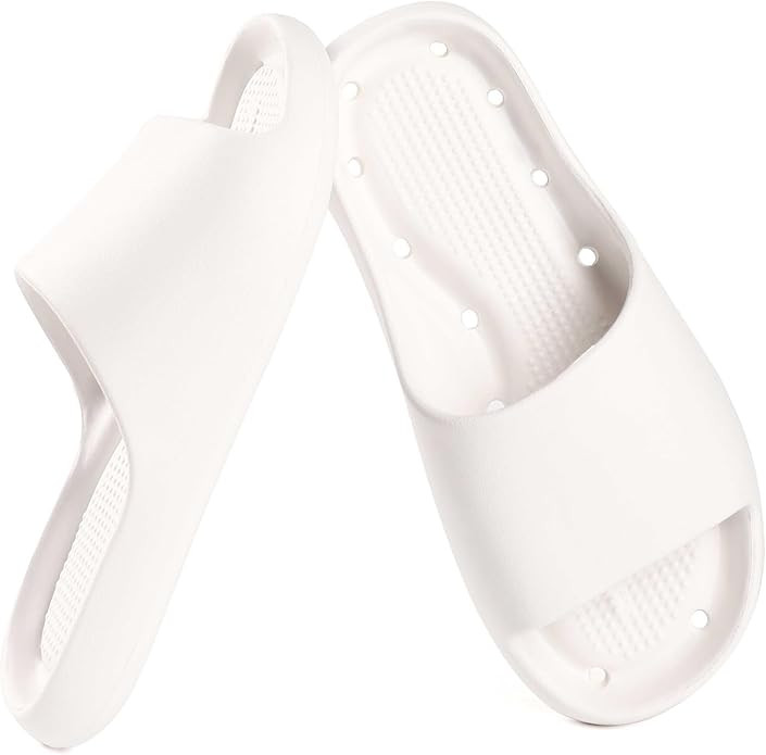 Arch Support Shower Shoes for Women and Men Quick Drying with Drain Holes Slide Sandals Soft Cush... | Amazon (US)