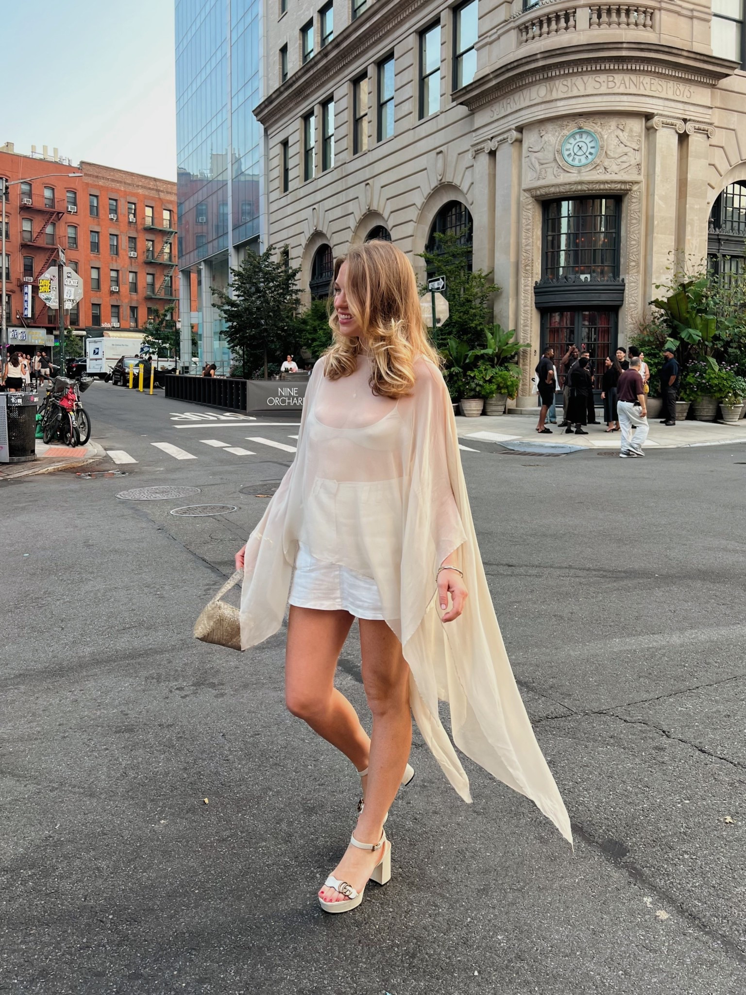 Cape & bra are massimo dutti - sold out 

My fave mini skirt

Heels are old Gucci and purse is vintage 

#LTKSeasonal