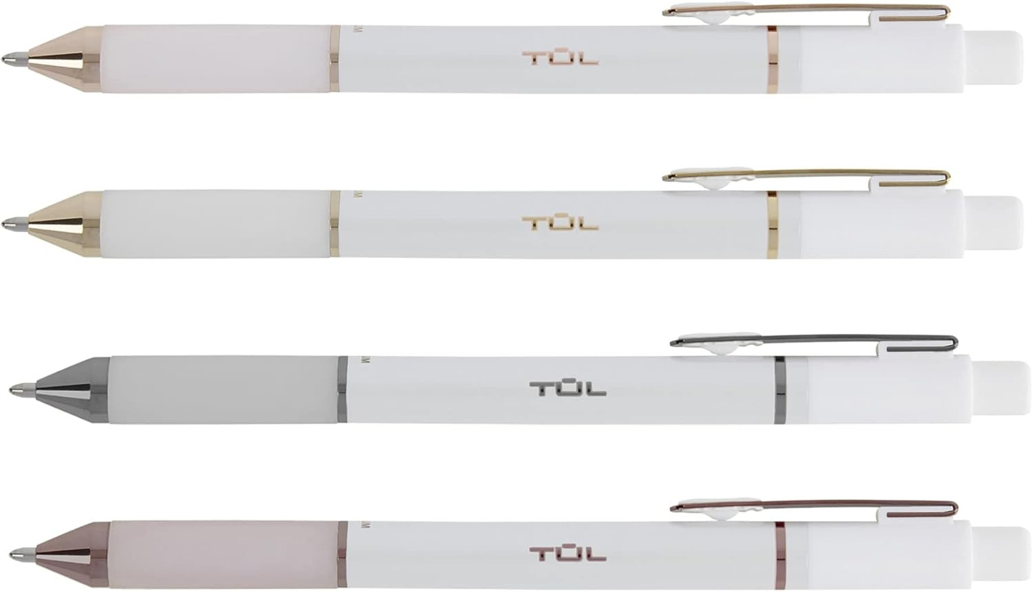 TUL® GL Series Retractable Gel Pens, Medium Point, 0.7 mm, Pearl White Barrel, Black Ink, Pack O... | Amazon (US)