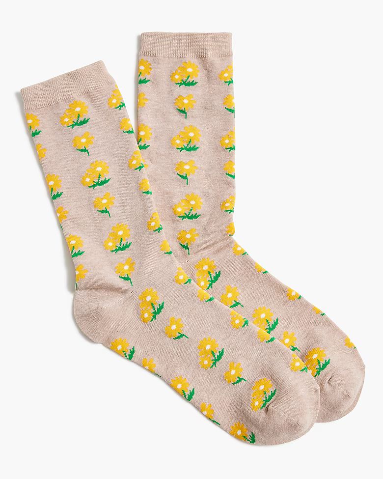 Sunflower trouser socks | J.Crew Factory