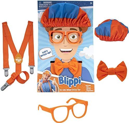 Blippi Costume Roleplay Accessories, Perfect for Dress Up and Play Time - Includes Iconic Orange ... | Amazon (US)