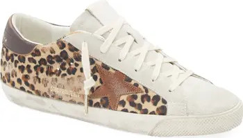 Super-Star Leopard Print Genuine Calf Hair Sneaker (Women) | Nordstrom