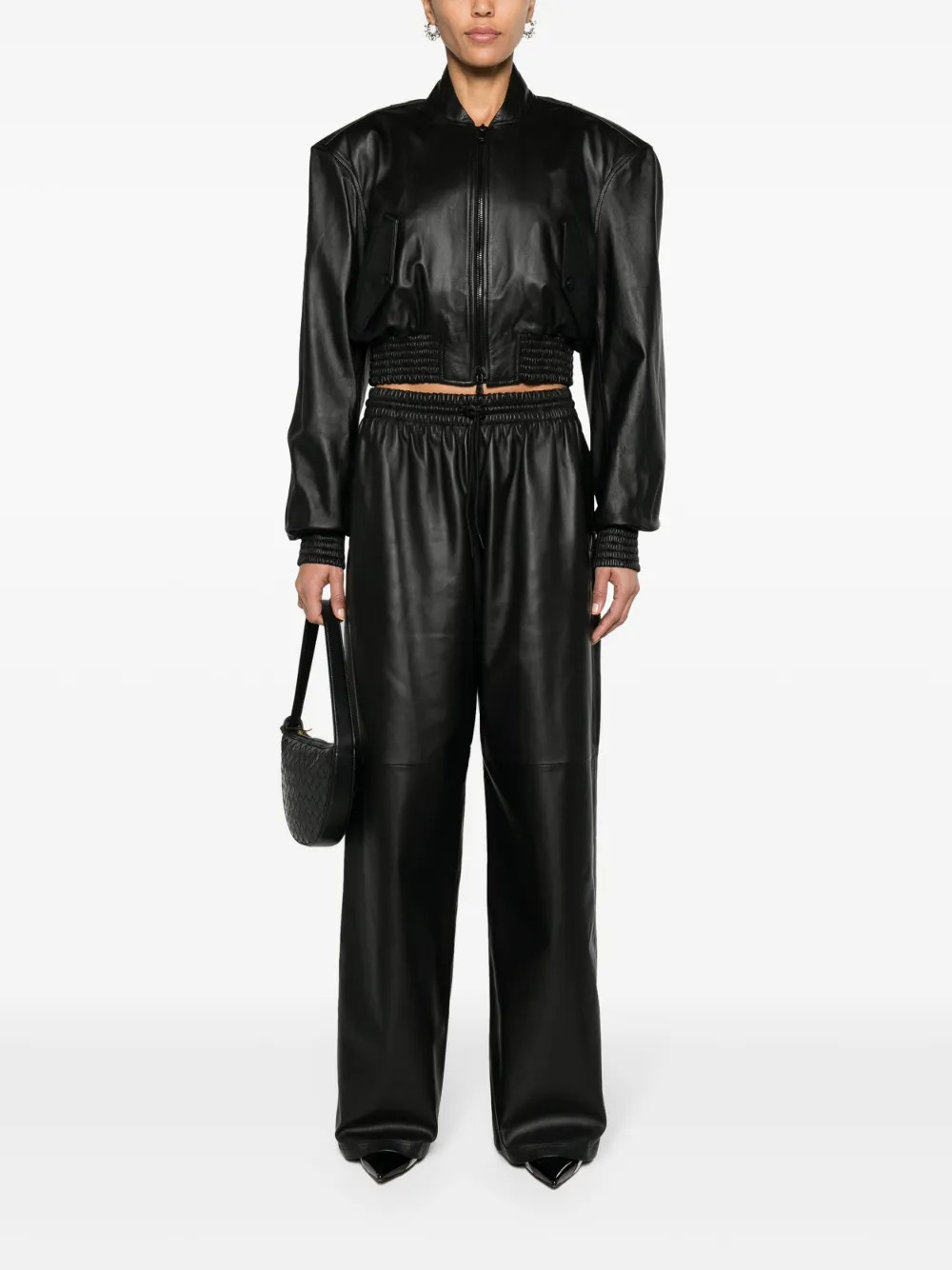 high-waist wide-leg trousers | Farfetch Global