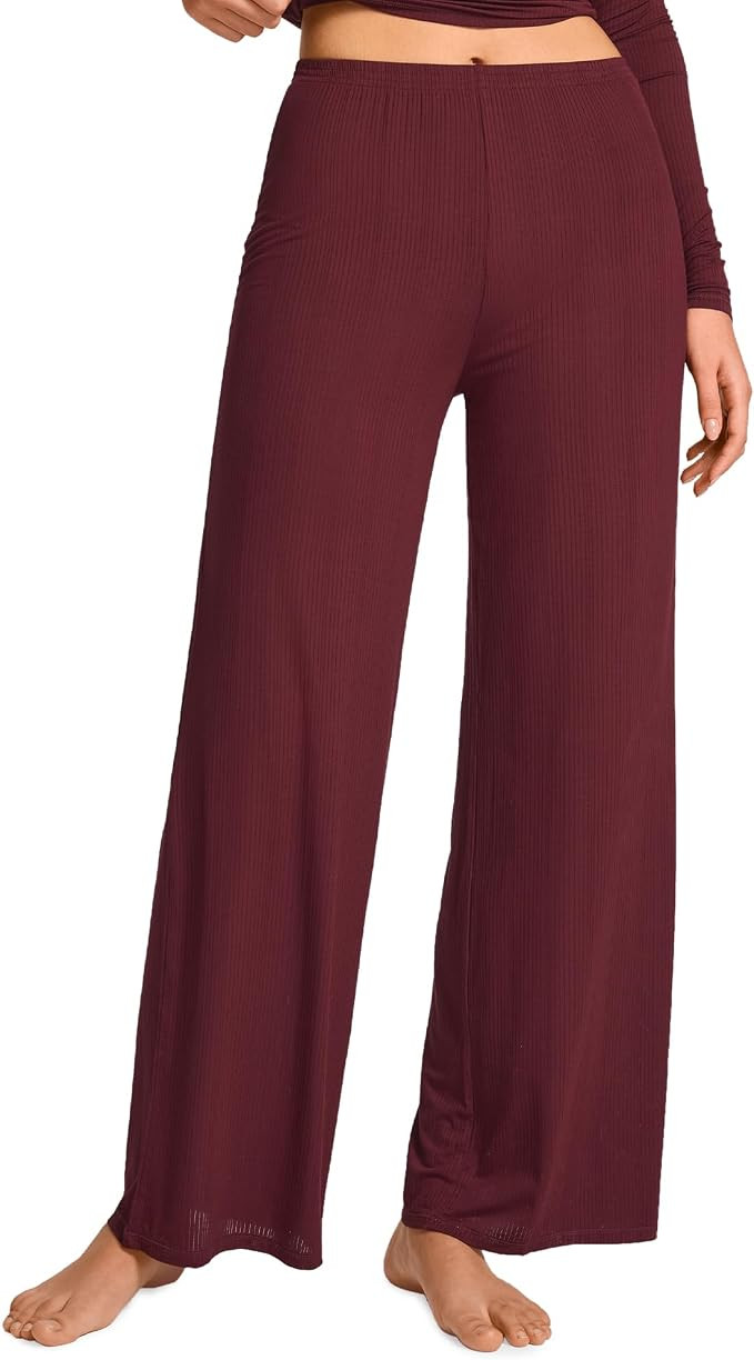 Natrelax Modal Ribbed Pajamas Pants | Amazon (US)