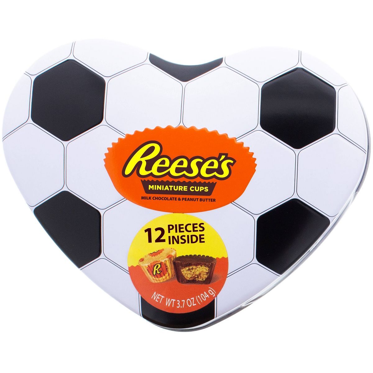 Reese's Valentine's Soccer Heart Tin - 3.7oz | Target