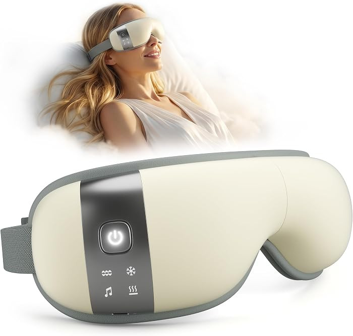 Ultra-Quiet Eye Massager with Heat and Cooling, Lightweight Eye Massager, Birthday Gift for Women... | Amazon (US)