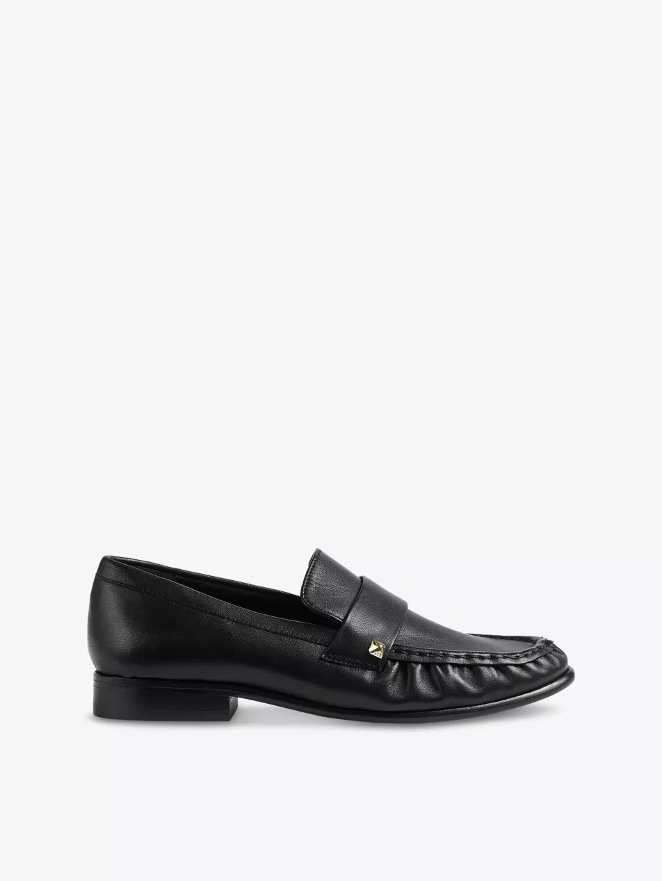 Adira Stud-Embellished Leather Loafers | Selfridges