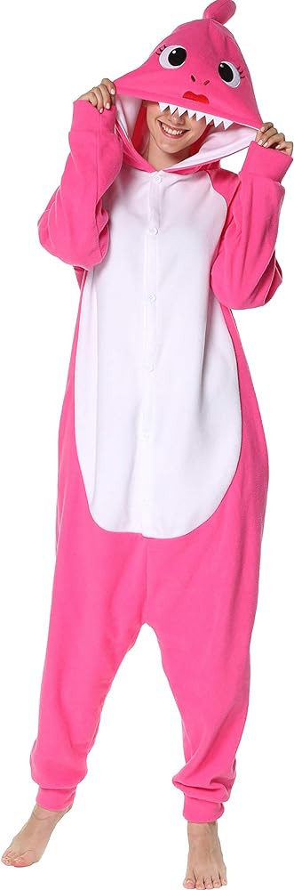 Markest Onesie Unisex Adult Pajamas Animal Blue Shark Cosplay Costume Sleepwear | Amazon (US)