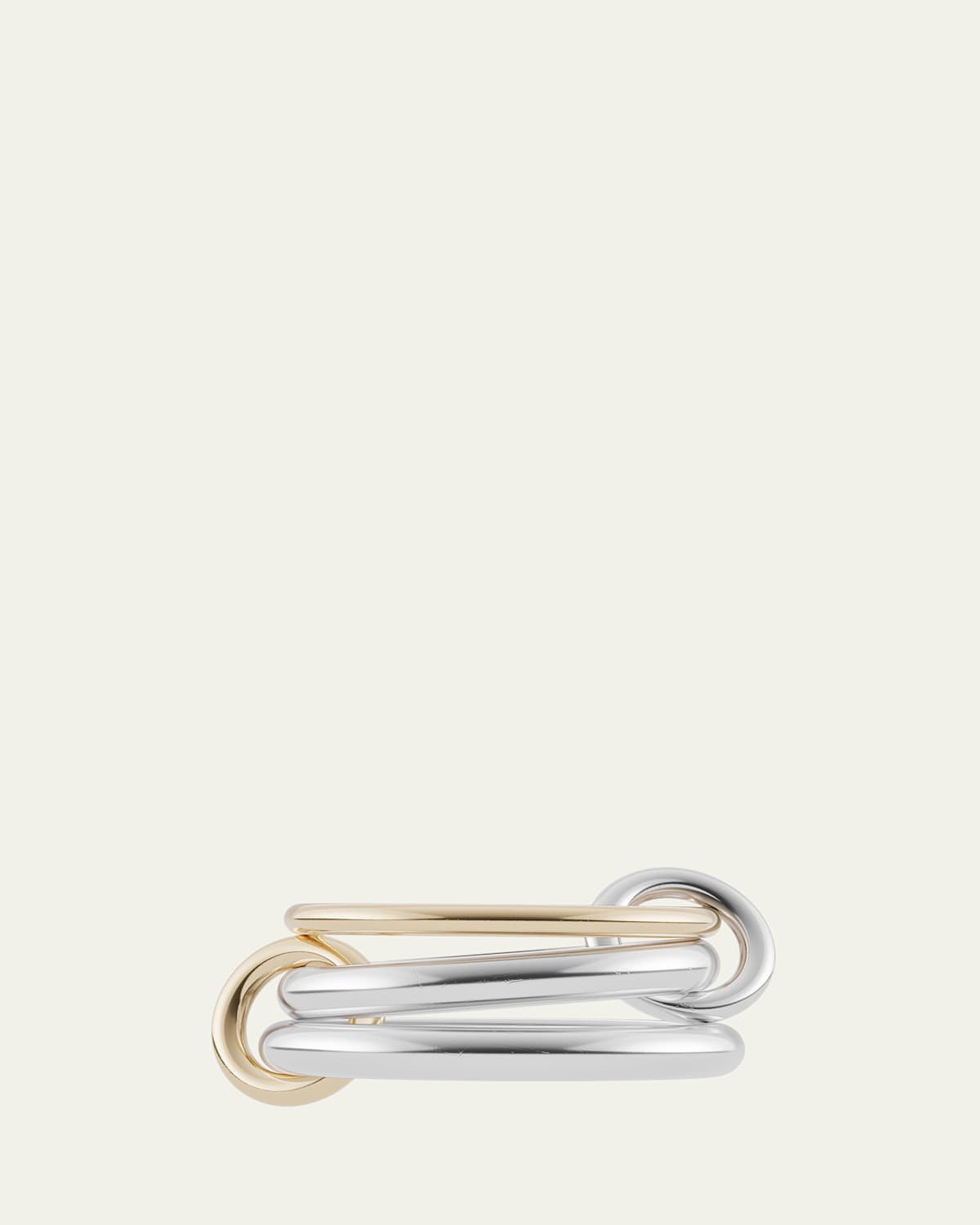 Scorpio Silver and Gold 3 Linked Ring, Size 6.5 | Bergdorf Goodman