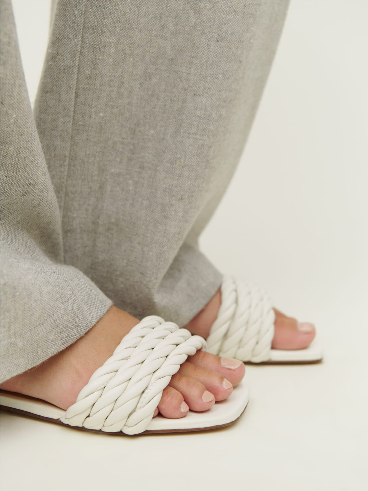Mona Tubular Flat Sandal | Reformation (Global)