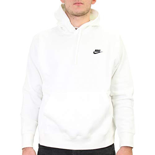 Nike Pull Over Hoodie, White/White/Black, X-Large | Amazon (US)