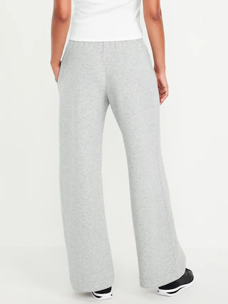 High-Waisted Bounce Fleece Wide-Leg Sweatpants | Old Navy (US)