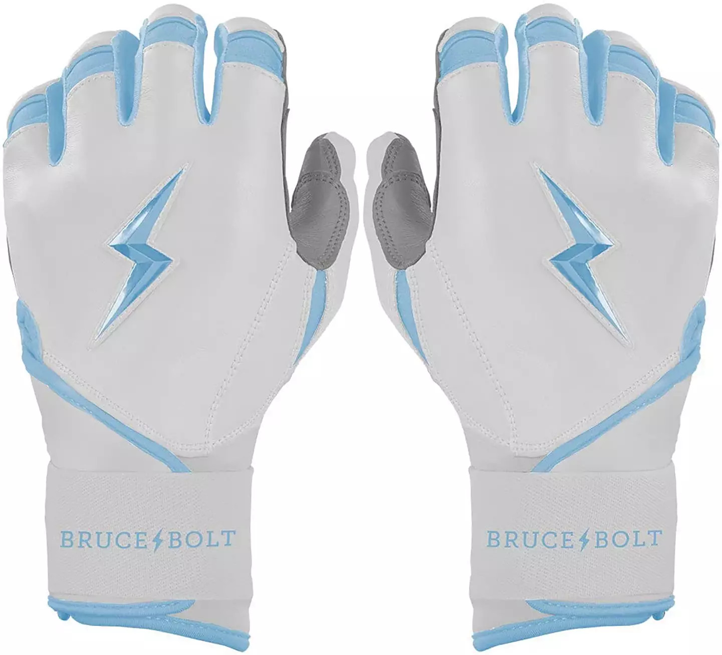 BRUCE BOLT Youth Chrome Series Long Cuff Batting Gloves | DICK'S Sporting Goods