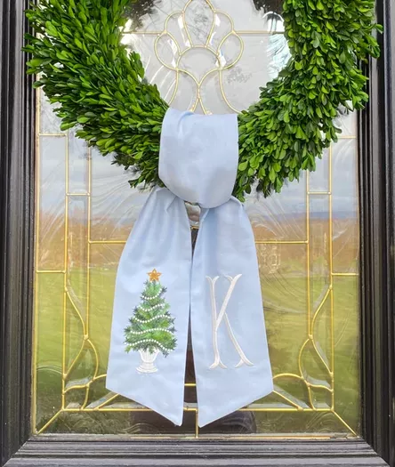 Personalized Wreath Sash