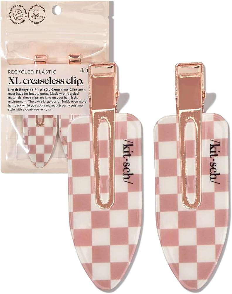 Kitsch 2 Pcs Creaseless Hair Clips - Hair Clips for Styling, Bangs Hair Clip, Hair Barrettes for ... | Amazon (US)