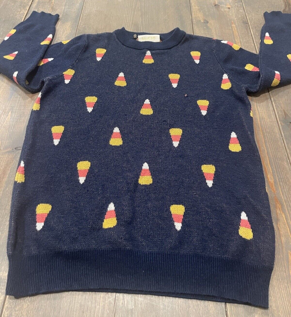 ModCloth Women’s Long Sleeve Candy Corn Pullover Cardigan Sweater Blue Sz: XS/S  | eBay | eBay US