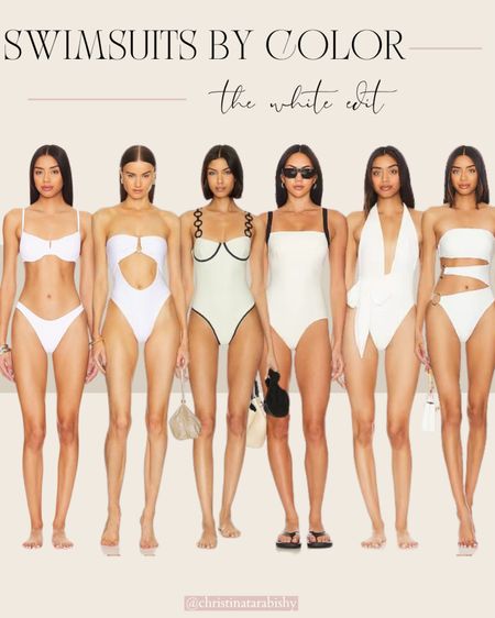 This years edition of swimsuits by color is here! Starting with the white swimsuits! These would be perfect for bachelorette parties or summer trips! 

#LTKstyletip #LTKSeasonal #LTKswim