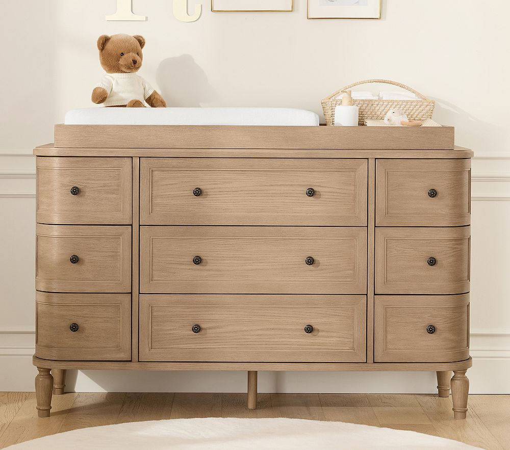 Aubrey 9-Drawer Changing Table (56w x 19d") | Pottery Barn Kids