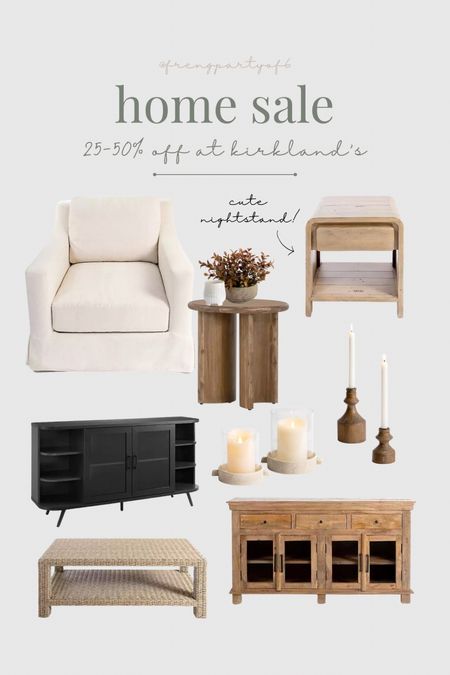 25-50% off these new home arrivals at Kirkland’s!

Accent chair, side table, nightstand, console table, candle holder, 

#LTKsalealert #LTKstyletip #LTKhome