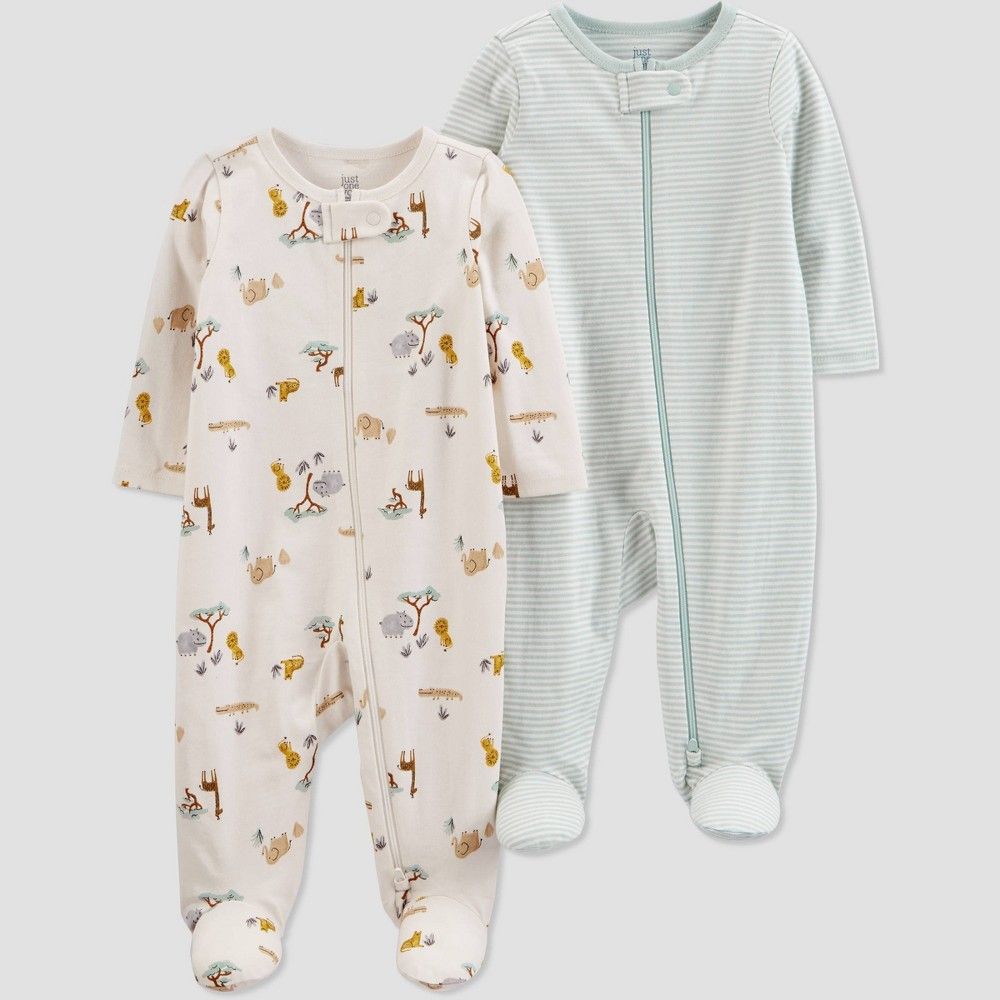 Baby 2pk Safari Sleep N' Play - Just One You® made by carter's Off-White/Beige | Target