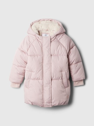 babyGap Recycled Heavyweight Sherpa-Lined PrimaLoft® Puffer Jacket | Gap (US)