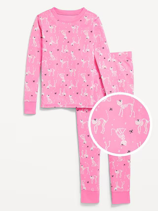 Printed Snug-Fit Graphic Pajama Set for Girls | Old Navy (US)