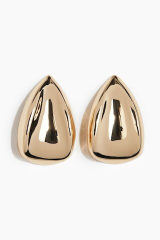 H & M - Drop-shaped earrings - Gold | H&M (UK, MY, IN, SG, PH, TW, HK)