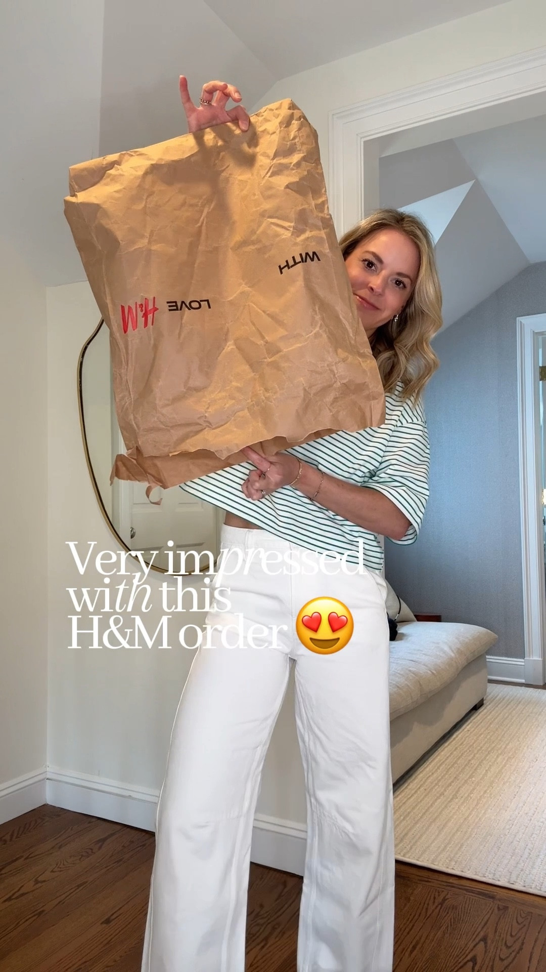 New H&M finds! There items sell out so fast, but be sure to sign up for restock notifications & I linked a few other items I’m eyeing. 
•intro look: small tee & 26R jeans tts (both 15% off with code STYLEDSNAPSHOTS)
•look 1: XS skirt, but need a small (go tts), sandals tts. Exact tank bodysuit is old Abercrombie, linked similar 
•look 2: small sweater tee & small pants 
•look 3: small tank & size 4 shorts (sized up 1 ), heels tts, small belt 
•look 4: small top, 26R jeans, heels tts 

spring outfit, date night 