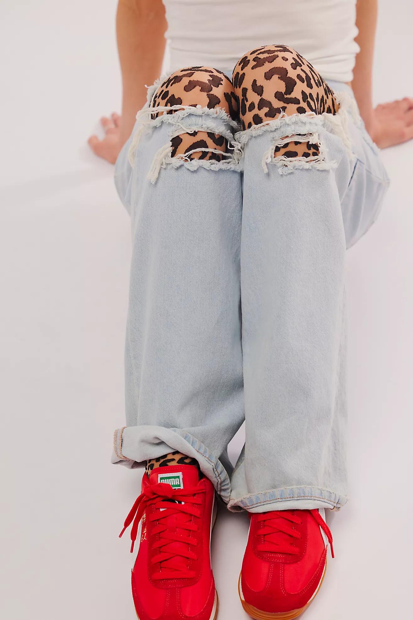 Seeing Spots Leopard Tights | Free People (Global - UK&FR Excluded)
