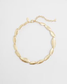 Gold Tone Leaf Bib Necklace | Chico's
