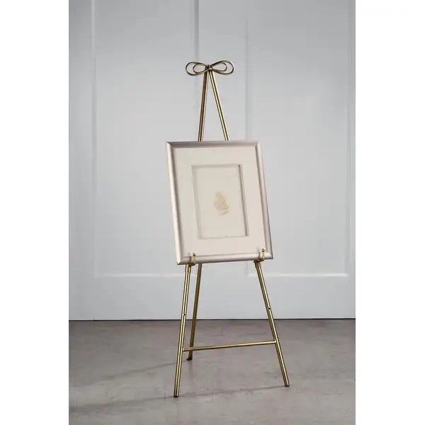 53.5"H Gold Metal Folding Tripod Floor Easel - 53.5" | Bed Bath & Beyond